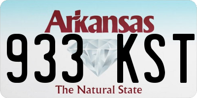 AR license plate 933KST