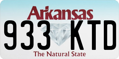 AR license plate 933KTD