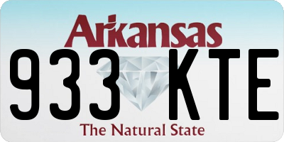 AR license plate 933KTE