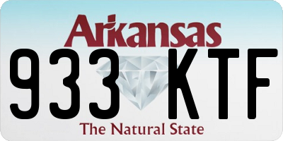 AR license plate 933KTF