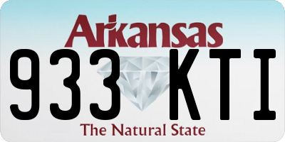 AR license plate 933KTI