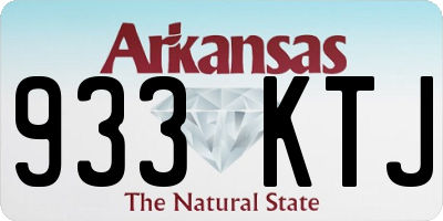AR license plate 933KTJ