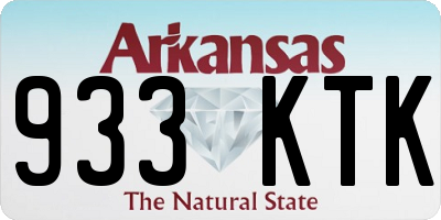 AR license plate 933KTK