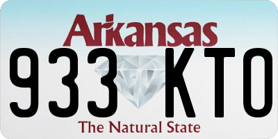 AR license plate 933KTO