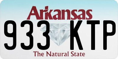 AR license plate 933KTP