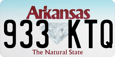 AR license plate 933KTQ