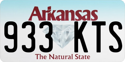 AR license plate 933KTS