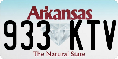 AR license plate 933KTV