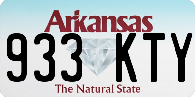 AR license plate 933KTY