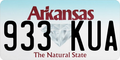 AR license plate 933KUA
