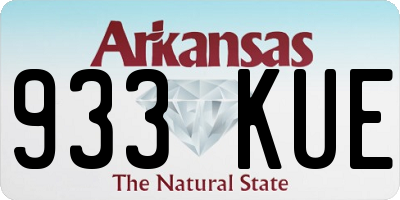 AR license plate 933KUE