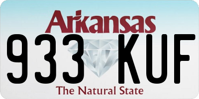 AR license plate 933KUF