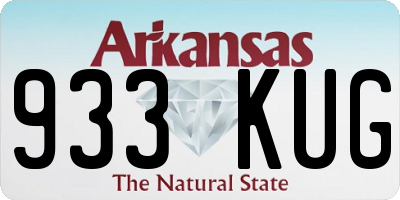 AR license plate 933KUG