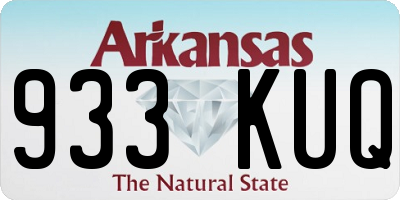 AR license plate 933KUQ
