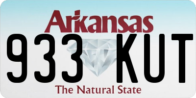 AR license plate 933KUT
