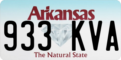 AR license plate 933KVA