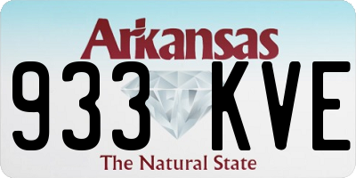 AR license plate 933KVE