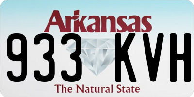 AR license plate 933KVH