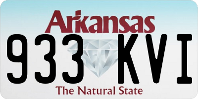 AR license plate 933KVI