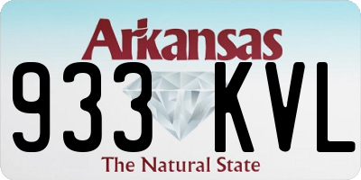 AR license plate 933KVL