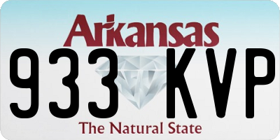 AR license plate 933KVP