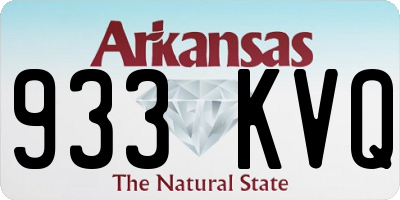 AR license plate 933KVQ