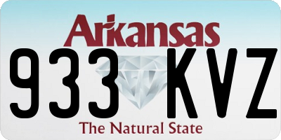 AR license plate 933KVZ