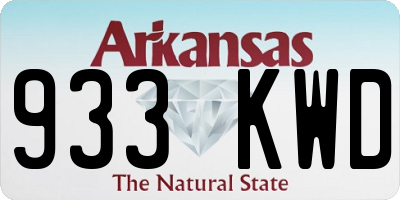 AR license plate 933KWD