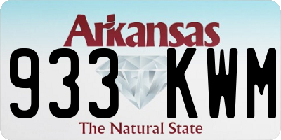 AR license plate 933KWM