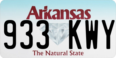 AR license plate 933KWY