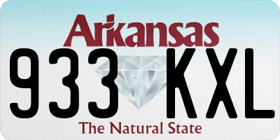 AR license plate 933KXL