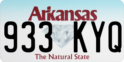 AR license plate 933KYQ