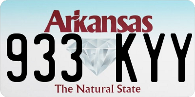 AR license plate 933KYY