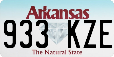 AR license plate 933KZE