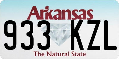 AR license plate 933KZL