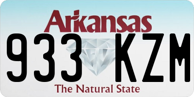 AR license plate 933KZM