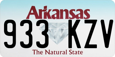 AR license plate 933KZV