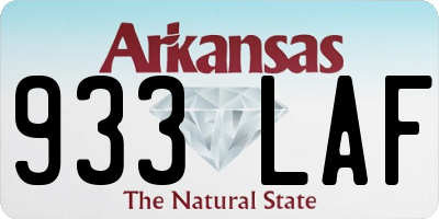 AR license plate 933LAF