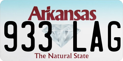 AR license plate 933LAG