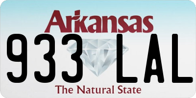 AR license plate 933LAL