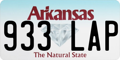 AR license plate 933LAP