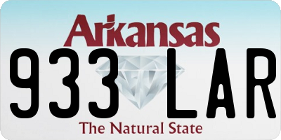 AR license plate 933LAR