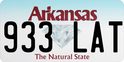 AR license plate 933LAT