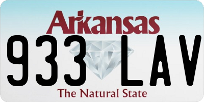 AR license plate 933LAV