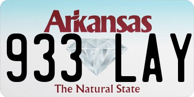 AR license plate 933LAY