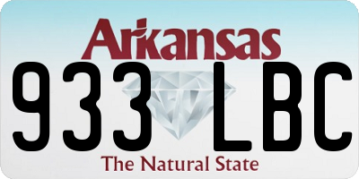 AR license plate 933LBC