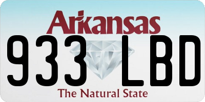 AR license plate 933LBD