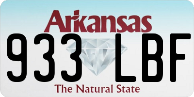 AR license plate 933LBF