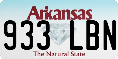 AR license plate 933LBN