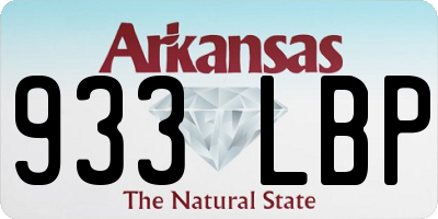 AR license plate 933LBP